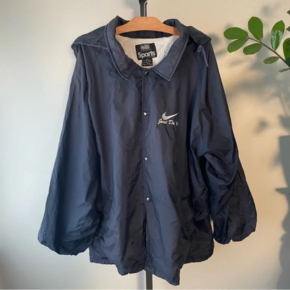 90s Vintage Nike x USA Pro Sports Just Do It Hooded Windbreaker Jacket Mens XXL - Picture 1 of 13